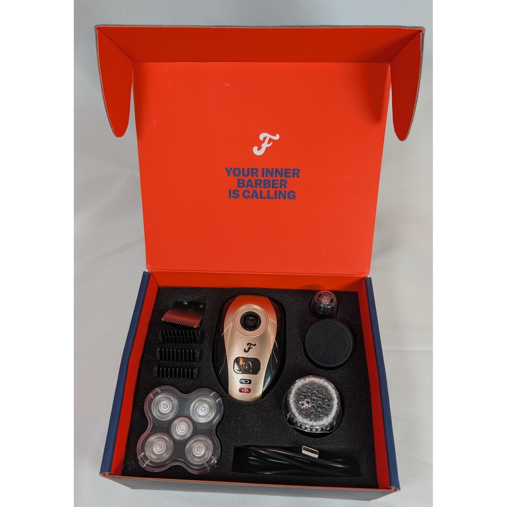 Freebird Flex Series Shaving Kit Electric Rotary Head Shaver Rose Gold Black